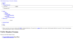 Desktop Screenshot of forum.nata.org